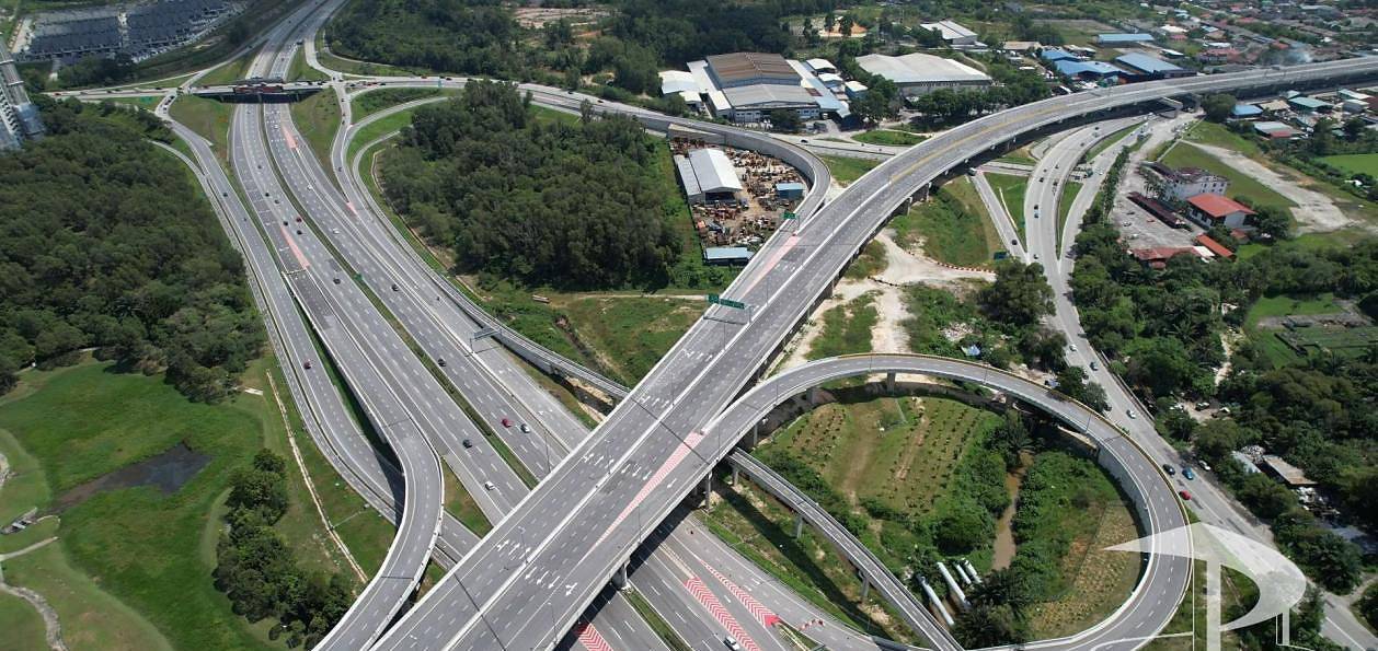Elevated expressway interchange constructed by Zone X